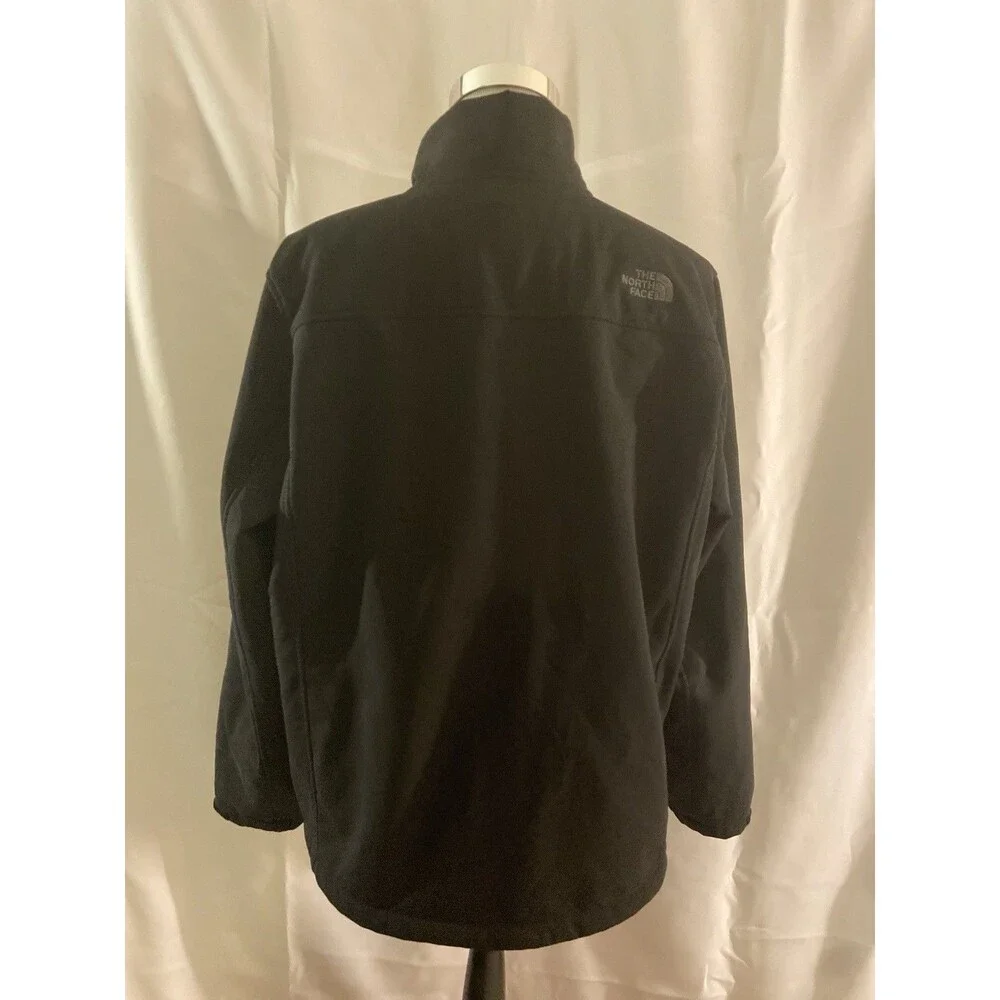 The North Face Windwall Soft Shell Jacket Fleece Lined Men’s XL Black Full Zip